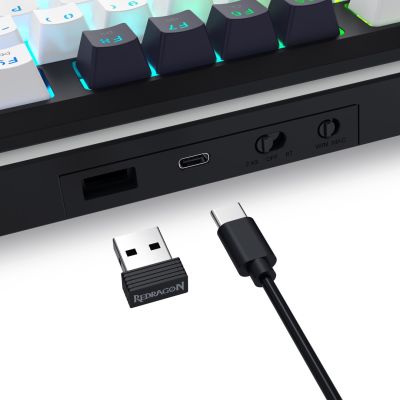 5. REDRAGON K746WB-RGB-PRO Tastatur USB + RF Wireless + Bluetooth Schwarz