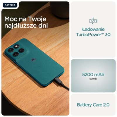 10. Motorola Moto G77, 17,3 cm (6,8 Zoll), Hybrid-Dual-SIM, Android 16.0, 5G, USB Typ-C, 8 GB RAM, 256 GB Speicher, 5200 mAh Akku, Grün