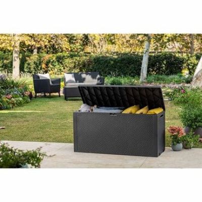 25. Graphitfarbener Gartenkasten 270L 249722 KETER