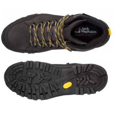 7. Jack Wolfskin REBELLION TEXAPORE MID M phantom / burly yellow XT Herren Wanderschuhe (4051171_6357)