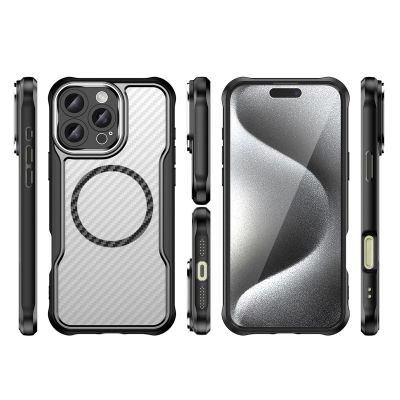 3. Leading Series MagSafe Silikonhülle für iPhone 16 Pro Max – Schwarz
