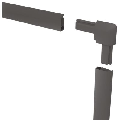 3. Moskitonetzfenster Aluminium 120x140 Anthrazit