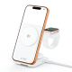 2. Tech-Protect A56 3-in-1 MagSafe 25W Qi2.2 Kabelloses Ladegerät + USB-C / USB-C Kabel 100cm - Weiß