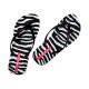 4. Ipanema Damen-Flip-Flops mit Tiermuster, Schwarz und Grau, 83846-BP655