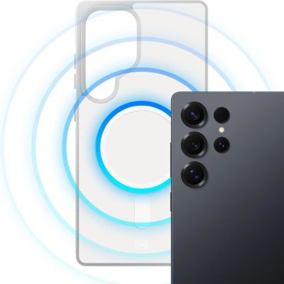 5. 3mk Smoke MagCase für Samsung Galaxy S25 Ultra - Weiß-Transparent