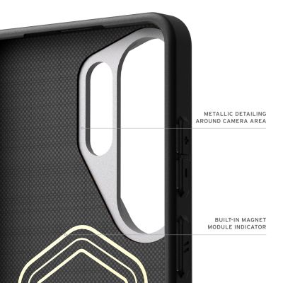 7. UAG Fibr Armr Magnet - Hülle mit integriertem Magnetmodul für Samsung Galaxy S26 Ultra (schwarz/bronze)
