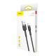 9. Baseus Cafule USB-A / Lightning 1,5A QC 3.0 Kabel 2 m - Schwarz
