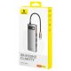 9. Baseus Metal Gleam 7in1 HDMI 4K 60Hz USB-C Hub / 3x USB 3.0 / USB-C PD / SD / microSD - Grau