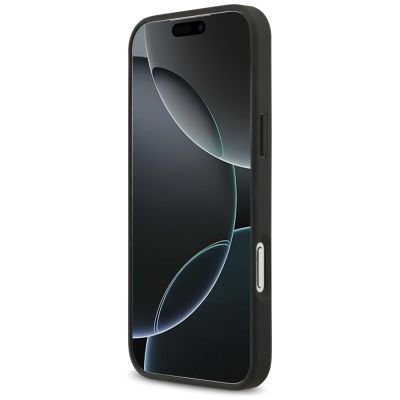 9. Mercedes Leather Large Laurel Leave MagSafe Case für iPhone 17 Pro Max – Schwarz und Grau