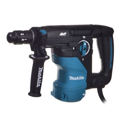 MAKITA HR3012FCWJ SDS-Plus 3,9J 1050W AVT MAKPAC Bohrhammer + DX11 Staubabsaugung Schwarz, Blau