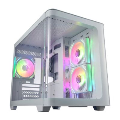 17. FSP Geh Mini S380-WA Micro-ATX/Mini-ITX Gehäuse in Weiß (Einzelhandel)