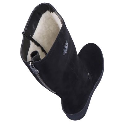 17. Rieker W R237 wasserdichte Nubukstiefel mit Schaffellfutter