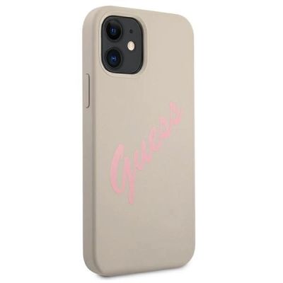 4. Guess GUHCP12SLSVSGP iPhone 12 mini 5.4" grau rosa/grau rosa Hardcase Silikon Vintage