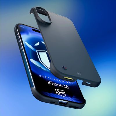 13. 3mk Just20g Matt Case für Apple iPhone 16 - Matt Schwarz