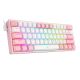 5. REDRAGON K617-RGB Fizz RGB Weiß/Pink USB-Tastatur Pink, Weiß