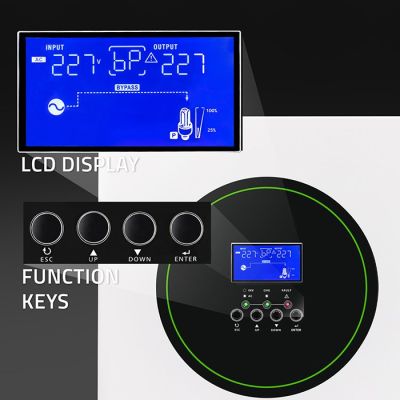 3. Modularer netzunabhängiger Hybrid-Solarwechselrichter 6,2 kVA 6,2 kW 120 A MPPT 12 BMS Sinus Wi-Fi-Option Leistungsfaktor 1,0