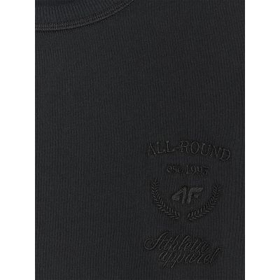 6. Oversize-T-Shirt für Damen mit Print, Größe 4F 4FRSS25TTSHF2979-20S