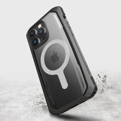 5. Raptic X-Doria Secure Case für iPhone 14 Pro mit gepanzerter MagSafe-Hülle schwarz