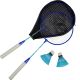 Badminton-Set in einem marineblauen Koffer, Januar 2015