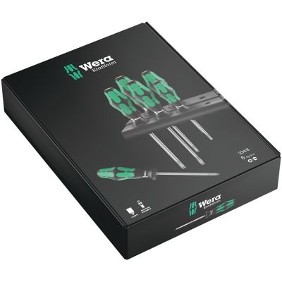2. Kraftform Lasertip Schraubendreher-Set + Aufhänger, 6-teilig