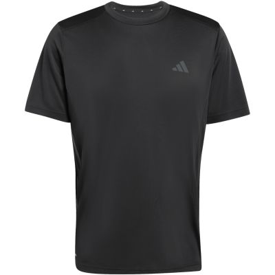 2. adidas Tech Essentials Workout T-Shirt für Herren mit 3 Streifen, schwarz, KQ7485