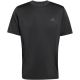 2. adidas Tech Essentials Workout T-Shirt für Herren mit 3 Streifen, schwarz, KQ7485