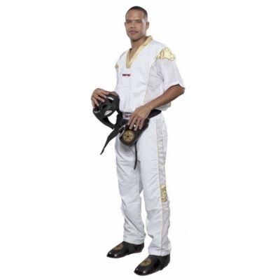 TOP TEN STAR COLLECTION Kickbox-Outfit weiß und gold