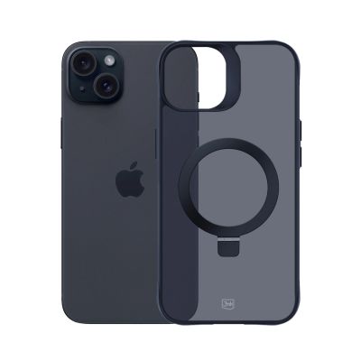 8. 3mk Smoke Case Mag&Stand Hülle für Apple iPhone 15 plus – Schwarz
