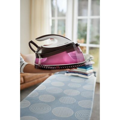 12. Philips GC7842/40 Dampfstation 2400 W 1,5 l SteamGlide Plus Sohle Lila, Weiß