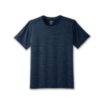 3. Luxe Kurzarm-Laufshirt für Herren, Schwarz
