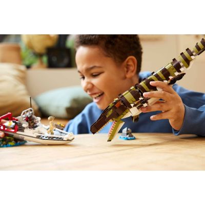 5. LEGO Jurassic World 76974 – Bootsmission und Mosasaurus-Modell