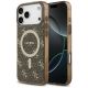 Guess IML 4G Hintergrund MagSafe Hülle für iPhone 17 Pro - Braun