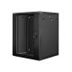 Lanberg WF01-6615-10B 15HE Rack-Wandschrank Schwarz