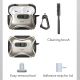 6. ESR Cyber ​​FlickLock MagSafe Hülle für AirPods Pro 3 – Silber