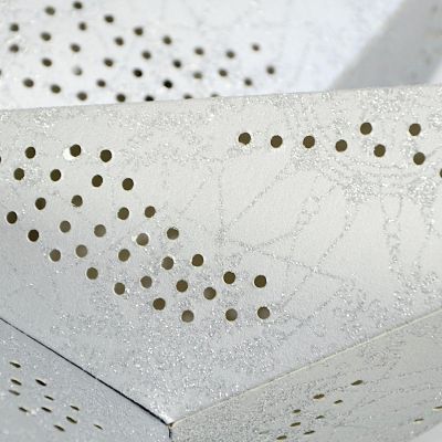 5. Dekorativer Papierstern 60 cm Silber