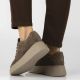 13. Braune Damen-Sneaker aus Leder mit Plateausohle, Modell Filippo DP7982