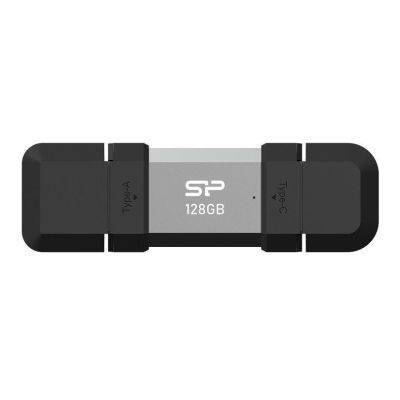 Silicon Power SP128GBUC3C51V1S USB-Stick 128 GB USB Typ-A / USB Typ-C 3.2 Gen 1 (3.1 Gen 1) Schwarz, Silber