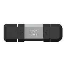 Silicon Power SP128GBUC3C51V1S USB-Stick 128 GB USB Typ-A / USB Typ-C 3.2 Gen 1 (3.1 Gen 1) Schwarz, Silber