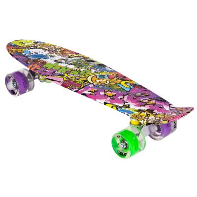 11. PLASTIK-SKATEBOARD 22 ZOLL ENERO GRAFFITI LED 1030852