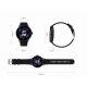 24. GRAVITY GT12-1 Damen-Smartwatch mit schwarzem Silikonarmband und schwarzem Armband