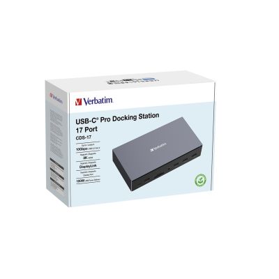 7. Verbatim CDS-17 Kabelgebundenes USB 3.2 Gen 1 (3.1 Gen 1) Typ-C-Notebook, Schwarz, Grau