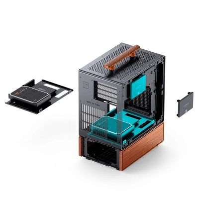 7. Jonsbo T7 PC-Gehäuse, Midi-Tower, mATX, gehärtetes Glas