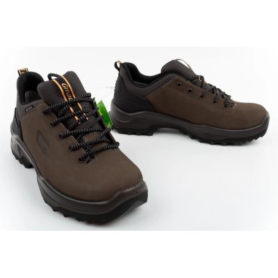 7. Grisport Herren-Trekkingschuhe 480T Verde Scuro aus Leder mit Gritex für Outdoor-Aktivitäten