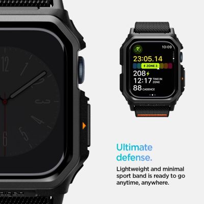 10. Spigen Lite Fit „PRO“ Armband für Apple Watch 10 42 mm – Schwarz
