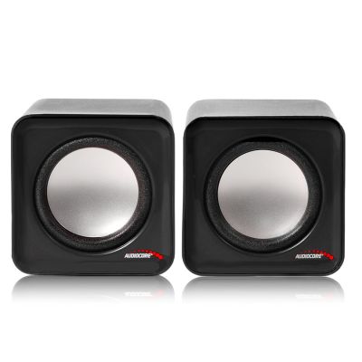 2. AUDIOCORE AC870B Computerlautsprecher-Set (2.0; schwarz)