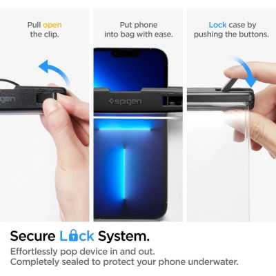13. Spigen Aqua Shield A601 Gehäuse wasserdicht IPX8 – transparent