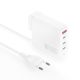3. 4smarts Ladegerät GaN Flex Pro 100W 3 USB-C + 1 USB-A. Reise-Netzteil