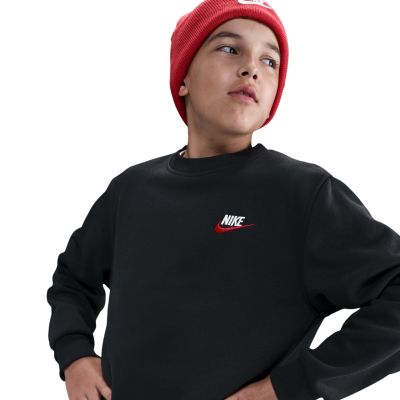 11. Nike Sportswear Club Fleece Kinder-Sweatshirt Schwarz FD3006 012
