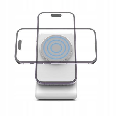 6. Tech-Protect QI15W-A38 MagSafe kabelloses Ladegerät – Weiß