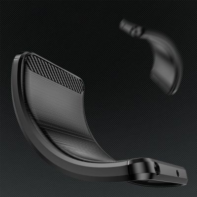4. Carbon Case Hülle für Infinix Hot 12 Pro flexible Silikon Carbon Hülle schwarz